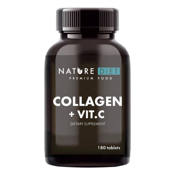 Nature Diet - Collagen with Vitamin C, 180 Tablets, 500