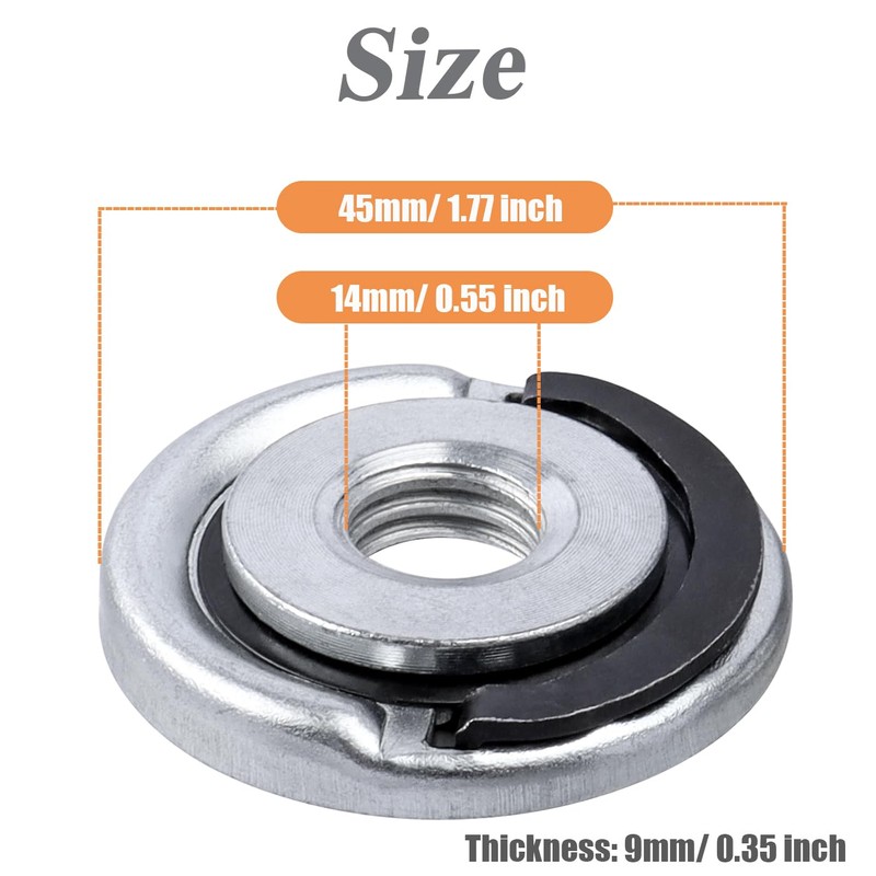 HaoTrade 2 Piece M14 Quick Release Nut, Angle Grinder Quick