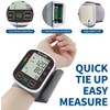 Wrist Blood Pressure Monitor Automatic BP Machine with Large Backlit