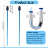 2 PCS Condensate Flexible Drain Brush, 15.7 in Nylon and