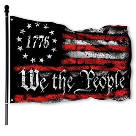 FULAISMGS We The People 1776 Flag Double Sided 3x5 Outdoor Betsy Ross 13 Star American Constitution Flags Indoor Garden Decoration with 2 Grommets