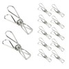 BONYCUST Stainless Steel Clothes Laundry Pegs, 50 Pcs Clothes Pegs