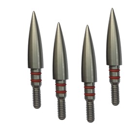 Aklisdlha Field Points arrowheads 100/125/150/200/300 Grains Archery Field Points,Stainless Steel Screw in Archery Field Tips and Broadheads (1 Dozen 12 PCS) (19/64″-125 Grains)