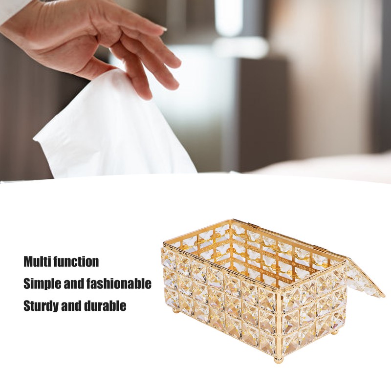 Tissue Box Holder Multifunctional Fashionable Design Exquisite Sturdy Durable Tissue