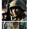 Go Ho Camo Face Paint Sticks 3-Color Green Black Brown