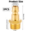 Brass Compressed Air Coupling Euro with Male Thread, 3/8 Inch