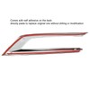 2PCS Front Fog Light Trim Silver Decoration Anti Fading Exterior