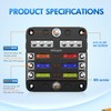 Nilight - 50055F 6 Way Blade Screw Fuse Block 6