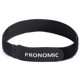 Pronomic KB-300N-V2 Cable Ties Velcro Pack of 10 (Cable Velcro, 20 x 305 mm, Nylon) Black