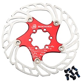 Boenoea 140 mm 160 mm 180 mm 203 mm Bicycle Floating Brake Disc with 6 Screws for Mountain Road Bike MTB BMX