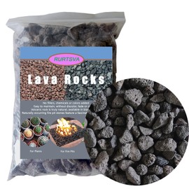 Medium Lava Rock 15LBS, 1' - 2' Natural Volcanic Stones Use in Fireplace, Fire Pit or Bowl Rocks for Indoor Outdoor Natural Gas Propane Fires and Decorative Landscaping