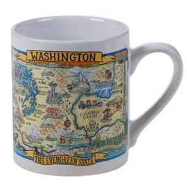 Certified International Washington Souvenir 20 oz. Jumbo Mug, Set of 6
