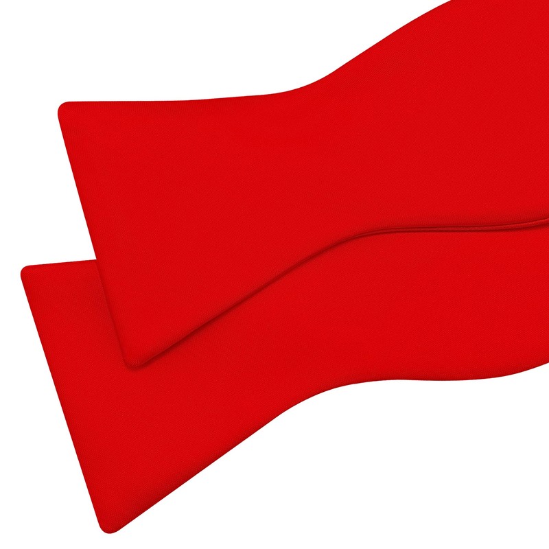 Gusleson Mens Retro Red Self Tied Bow Tie for Wedding