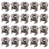 HOBBYIN Silver Furniture Cam Lock Nut,20pcs 13mmx10mm Strong and Durable