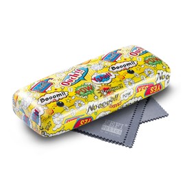 FEFI - Sturdy hard case glasses case COMIC, yellow