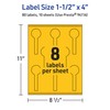 Avery Printable Lollipop Labels with Sure Feed Technology, 1-1/2" x