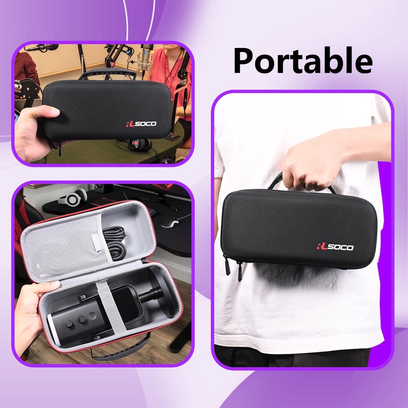 RLSOCO Case for Fifine XLR/USB Streaming Mic-AM8 & for RØDE