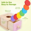 Adena Montessori Infant Toddlers Coin Box Montessori Toys for 6-12