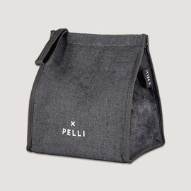 Pelli Big Break Canvas Insulated Lunch Bag, Charcoal Grey