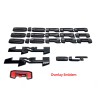 Unbranded OVERLAY 6PC Gloss Black GMC Sierra Emblem 2019+ GMC