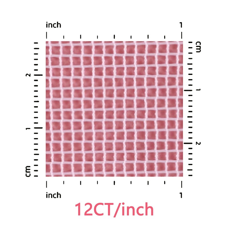 12 Pcs Plastic Mesh Canvas Sheet 15 x 15 cm