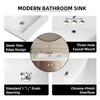 20"W x 18"D Drop In Bathroom Sink with 4-in Centerset