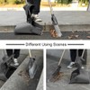 Long Handle Heavy Duty Broom and Dustpan Set, Outdoor and