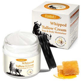 Beef Tallow and Honey Balm for Skin, Grass-Lined All-Natural Moisturising Cream for Face and Body, Moisturising Scented Skin Care for All Skin Types - 2.12 oz
