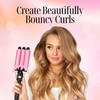 Alure Three Barrel Curling Iron Wand Hair Waver with LCD