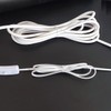 HHTHH 1000 pcs 8 inch White Cable Twist Ties Plastic