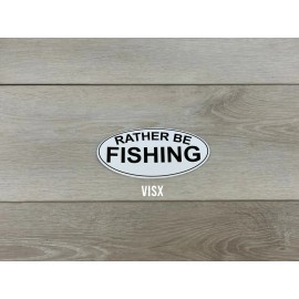 VISX 6" Rather Be Fishing Oval Bumper Sticker Vinyl Decal funny USA  Sports fish Hunt