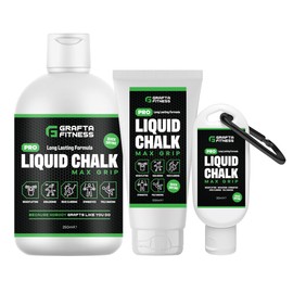 GRAFTA Fitness Pro Liquid Chalk for Weightlifting, Climbing, Gymnastics & CrossFit | Anti-Slip Hand Grip | Max Grip | No Mess Quick Drying Formula (50ml)