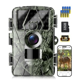 NOXOWL Trail Camera WiFi 60MP/8k Game Camera with No Glow Night Vision Waterproof,0.05s Trigger Motion Activated Hunting Camera,Suitable for Outdoor Wildlife Deer Scouting,Monitoring Home Security