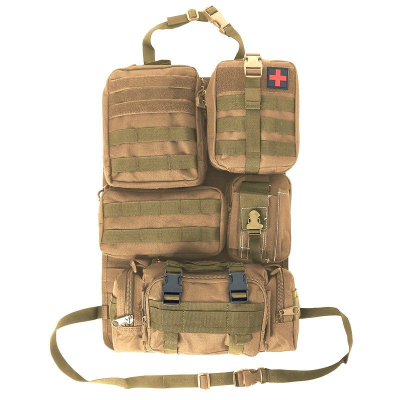 Universal Tactical Seat ​Back Organizer Vehicle Molle Panel Organizer Storage