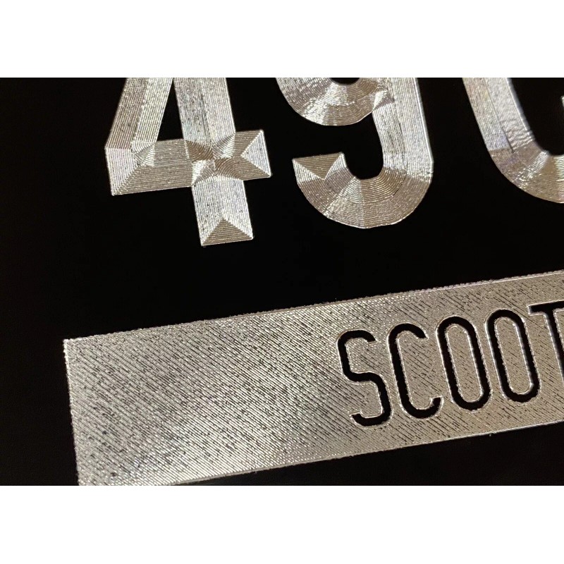 Diamond Etched Products Scooter Moped Tag No License Plate Required