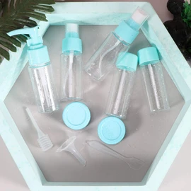 Healeved Travel Essential: 11-Piece Dispensing Bottles Shampoo Lotion Face Wash Pet Material Lightweight Easy to Carry Great for