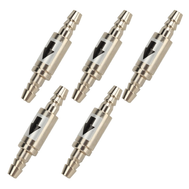 5Pcs 1 Way Check Valve Stainless Steel CO2 Check Valve