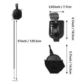 SizendHK 746p06891 Throttle Choke Cable 51" Fits Cub Cadet ZT1-42 ZT1-46 ZT1-50 ZT1-54 ZT2-60 ZTS1-42 ZTS1-46 ZTS1-50 ZTS2-50 ZTS2-54 for KH FAB Lawn Mover Replace 746-06891(746p06891 51")