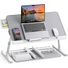 SAIJI Adjustable Laptop Bed Tray | Foldable Desk with Drawer