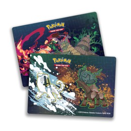 Pokémon - Trading Card Game: Stacking Tin Box Treasures of Disaster - 3 Booster Packs & 2 Sticker Sheets (German Version)