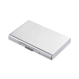 Metal Card Holder Portable RFID Blocking Credit Card Protector ID Card Holder with 6 Compartments for Medical Cards and Driving Licenses Silver, silver colours, rfid wallet