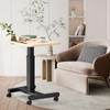 WNJQBY Mobile Computer Desk,Mobile Standing Desk with Wheels, Elevating Table,Lift