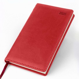 2025 Pocket Diary - Week to View - Red - Brandhide - 303
