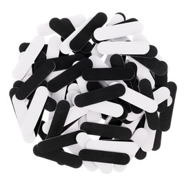 AUXSOUL 100 Pcs Mini Nail Files Bulk, Disposable Nail Files Double Sided Emery Boards Manicure Tool for Natural Acrylic Fake Nails Home Salon Use(Black and White)