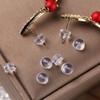 Rubber Earring Backs Soft Clear Earring Backings for Studs Hypoallergenic
