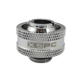 XSPC G1/4" Compression Fitting V2 for 1/2" ID 3/4" OD 19/13mm Tubing Chrome