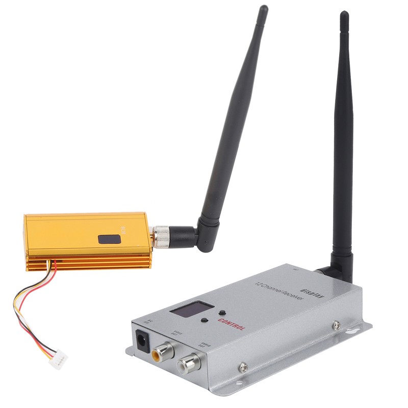 1.2G 1.5W Wireless Transmitter Receiver Video Audio Synchronous Transmission High