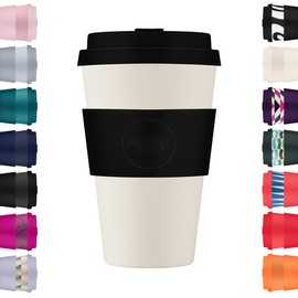 Ecoffee Cup 814 026 Reusable Eco Friendly Cup Saucer 400ml