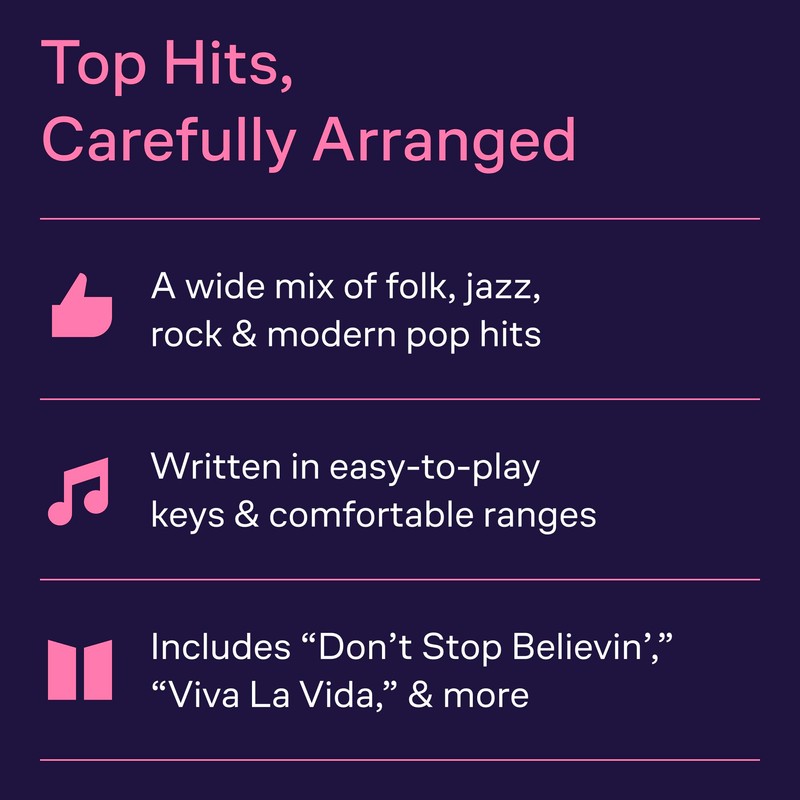 Easy Pop Melodies Recorder Sheet Music Songbook | 50 Popular