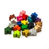 Waldfelsen® 16 mm Wooden Meeple Suitable for Carcassonne (Quantity: 20